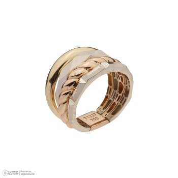 انگشتر طلا کم اجرت 18 عیار زنانه پورتوفینو گلدم مدل R-3311033